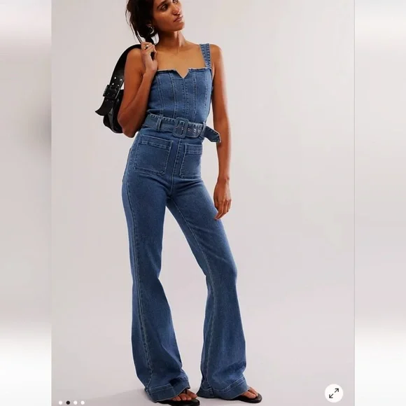 NWT Show Me Your Mumu Crossroads Jumpsuit FREE PEOPLE - Picture 2 of 9